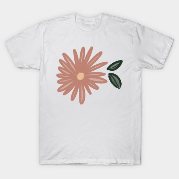 Pink Delicate Flower T-Shirt by heyvictyhey